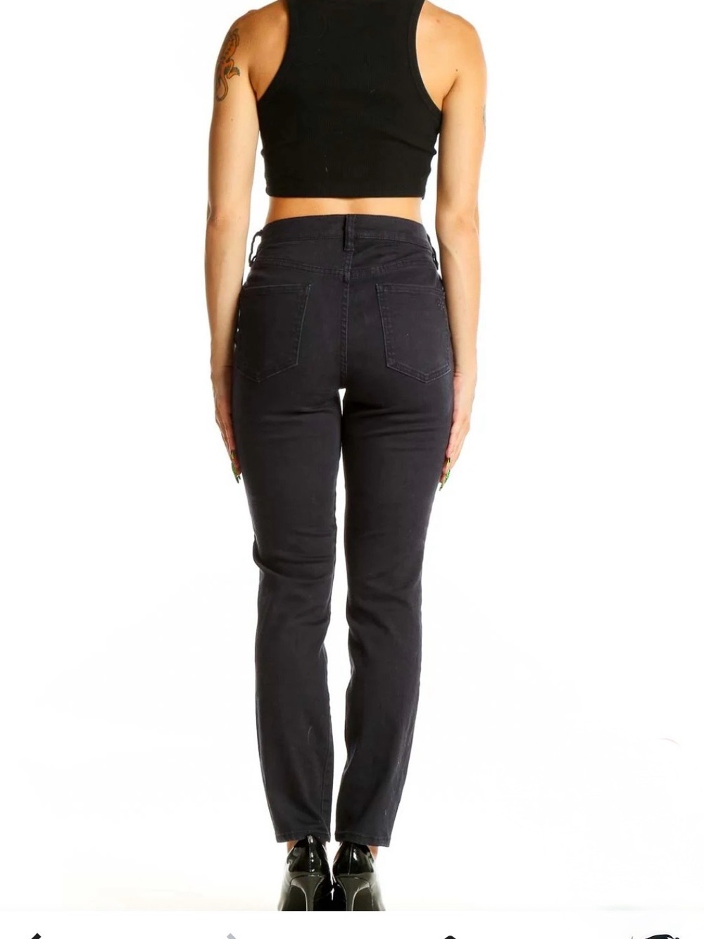Tory Burch Black Wash Straight Leg Jeans (Size 28)